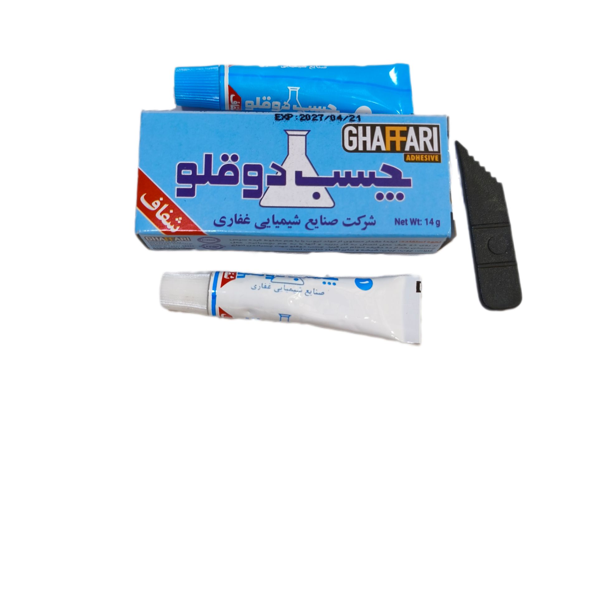 چسب دوقلو رنگی مات غفاری